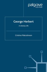 Book Cover for George Herbert by Cristina Malcolmson