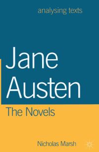 Book Cover for Jane Austen by Nicholas Marsh