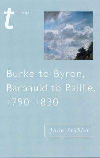 Book Cover for Burke to Byron, Barbauld to Baillie, 1790-1830 by Jane Stabler