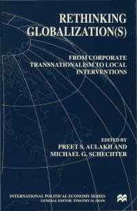 Book Cover for Rethinking Globalization by Preet S Aulakh, Michael G Schechter