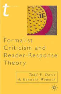 Book Cover for Formalist Criticism and Reader-Response Theory by Kenneth Womack, Todd F Davis