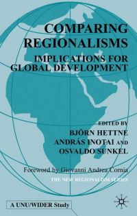 Book Cover for Comparing Regionalisms by Björn Hettne, András Inotai, Osvaldo Sunkel