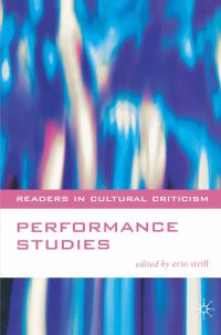 Book Cover for Performance Studies by Erin Striff