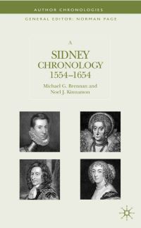 Book Cover for A Sidney Chronology, 1554-1654 by Michael G Brennan, Noel J Kinnamon