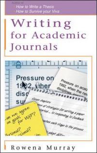 Book Cover for Writing for Academic Journals by Rowena Murray