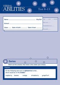 Book Cover for Verbal Abilities Test 8-13 PK10 by Denis Vincent