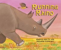 Book Cover for Running Rhino by Mwenye Hadithi, Adrienne Kennaway