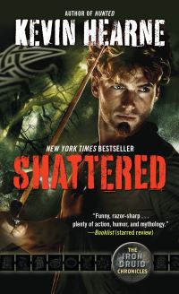 Book Cover for Shattered by Kevin Hearne, Copyright Paperback Collection Library of Congress