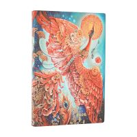Book Cover for 2026 Firebird (Birds of Happiness) Mini 12-Month Horizontal Softcover Flexi Dayplanner 2026 (Elastic Band Closure) by Paperblanks