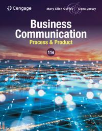 Book Cover for Business Communication by Mary Ellen Guffey, Dana Loewy