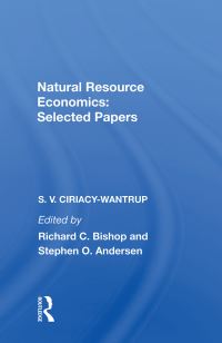 Book Cover for Natural Resource Economics by S V CiriacyWantrup