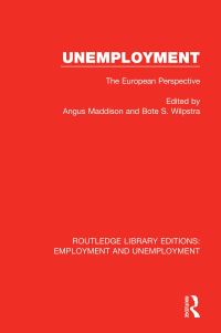 Book Cover for Unemployment by Angus Maddison, B S Wilpstra