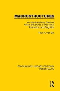 Book Cover for Macrostructures by Teun A van Dijk
