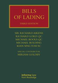 Book Cover for Bills of Lading by Richard Aikens, Richard Lord, Michael D Bools, Michael Bolding, Kian Sing Toh