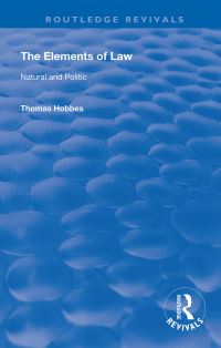 Book Cover for The Elements of Law by Thomas Hobbes
