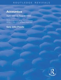 Book Cover for Accountics. Part III January 1900 to August 1900 by Gary John Previts