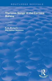 Book Cover for The Love Songs of the Carmina Burana by James J Wilhelm