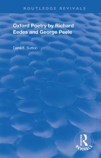 Book Cover for Oxford Poetry by Richard Eedes and George Peele by Richard Eedes, George Peele