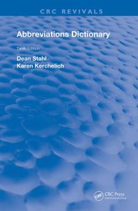 Book Cover for Abbreviations Dictionary by Dean Stahl, Karen Landen