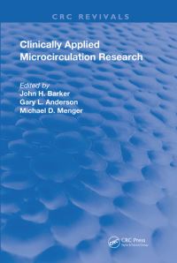 Book Cover for Clinically Applied Microcirculation Research by John H Barker, Gary L Anderson, M D Menger