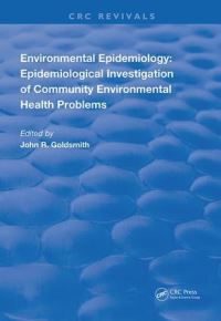 Book Cover for Environmental Epidemiology by John R Goldsmith