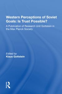 Book Cover for Western Perceptions of Soviet Goals by Klaus Gottstein