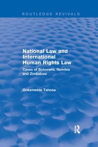 Book Cover for National Law and International Human Rights Law by Onkemetse Tshosa