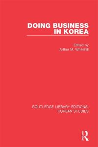 Book Cover for Doing Business in Korea by Arthur M Whitehill