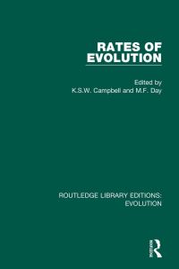 Book Cover for Rates of Evolution by KSW Campbell, MF Day
