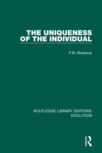 Book Cover for The Uniqueness of the Individual by P B Medawar