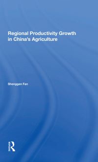 Book Cover for Regional Productivity Growth in China's Agriculture by Shenggen Fan