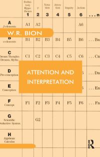 Book Cover for Attention and Interpretation by Wilfred R Bion