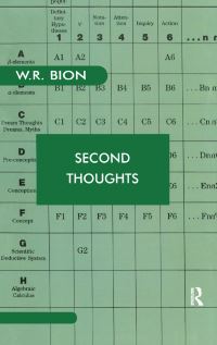 Book Cover for Second Thoughts by Wilfred R Bion
