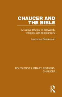 Book Cover for Chaucer and the Bible by Lawrence L Besserman