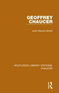 Book Cover for Geoffrey Chaucer by John NortonSmith