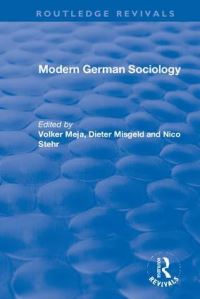 Book Cover for Modern German Sociology by Volker Meja, Dieter Misgeld, Nico Stehr