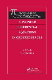 Book Cover for Nonlinear Differential Equations in Ordered Spaces by S Carl, Seppo Heikkilä