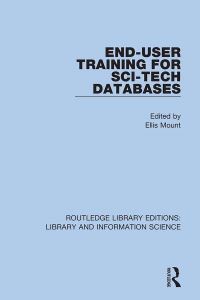 Book Cover for End-User Training for Sci-Tech Databases by Ellis Mount