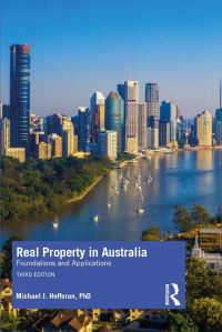 Book Cover for Real Property in Australia by Michael J Hefferan