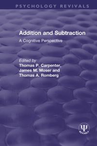 Book Cover for Addition and Subtraction by Thomas P Carpenter, James M Moser, Thomas A Romberg
