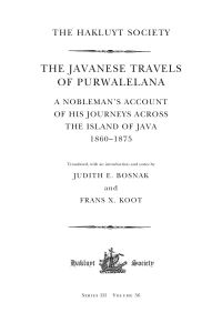 Book Cover for The Javanese Travels of Purwalelana by Candranegara