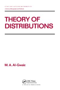 Book Cover for Theory of Distributions by MA AlGwaiz