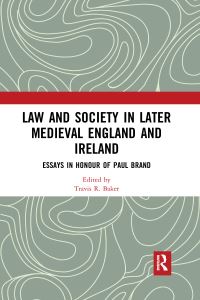 Book Cover for Law and Society in Later Medieval England and Ireland by Paul Brand