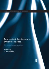 Book Cover for Non-Territorial Autonomy in Divided Societies by John Coakley