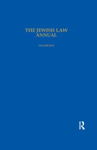 Book Cover for The Jewish Law Annual. Volume 5 by Bernard S Jackson