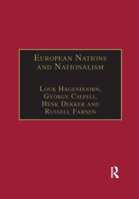 Book Cover for European Nations and Nationalism by A Hagendoorn, György Csepeli, Russell Francis Farnen