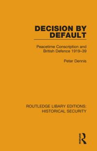 Book Cover for Decision by Default by Peter Dennis