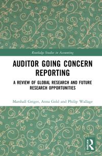 Book Cover for Auditor Going Concern Reporting by Marshall A Geiger, Anna Gold, Philip Wallage