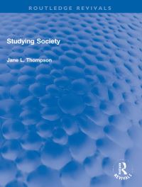 Book Cover for Studying Society by Jane L Thompson