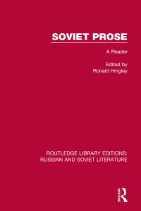 Book Cover for Soviet Prose by Ronald Hingley